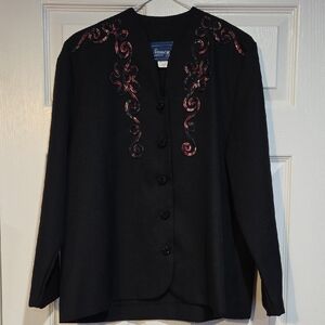 Elegant Black Women's Blazer